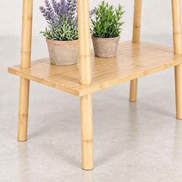 Étagère - plantenpresentatie met hangroede en decoratieve