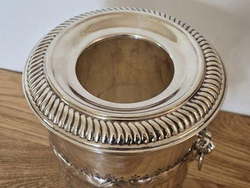 exclusive 20th century silverplated champagne cooler -
