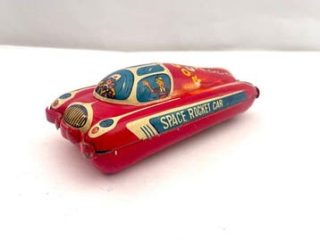 Masudaya - Blikken speelgoed - Space Rocket Car X -