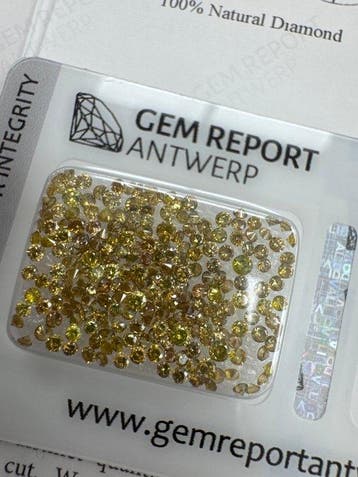 Zonder minimumprijs - 223 pcs Diamant (Kleurbehandeld) -, Nieuw
