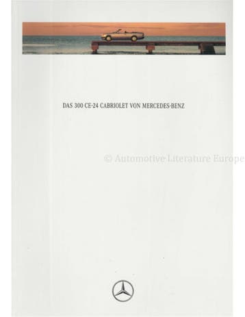 1992 MERCEDES BENZ 300 CE-24 CABRIOLET BROCHURE DUITS, Ophalen of Verzenden