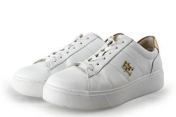 Tommy Hilfiger Sneakers in maat 40 Wit, Kleding | Dames, Verzenden, Wit, Zo goed als nieuw, Sneakers