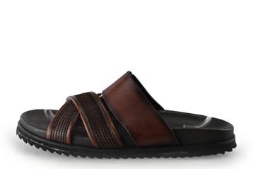 Manfield Slippers in maat 43 Bruin, Slippers, Manfield, Bruin, Verzenden