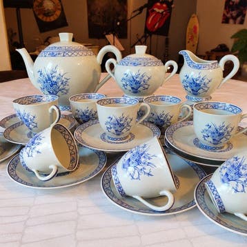 Manufacture Haviland - Tafelservies (27) - bloemboeketten en