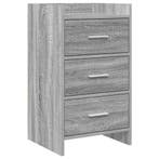 vidaXL Nachttafels Grijs Sonoma 40 x 36 x 70 cm Bewerkt hout, Huis en Inrichting, Slaapkamer | Nachtkastjes, Verzenden, Nieuw
