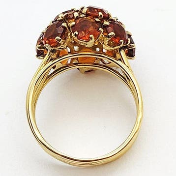 Bague - 18 carats Or jaune - 6.30ct. tw. Citrine, Bijoux, Sacs & Beauté