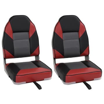 vidaXL Bootstoelen 2 st inklapbaar met hoge rugleuning, Sports nautiques & Bateaux, Accessoires navigation, Verzenden