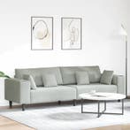 vidaXL bank / zetel Lichtgrijs 250 x 77 x 76 cm Fluweel, Huis en Inrichting, Zetels | Zetels, Verzenden, Nieuw