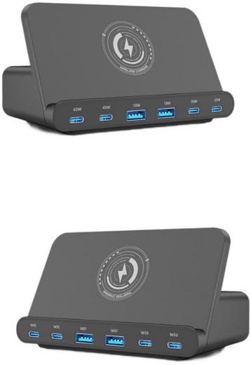 DrPhone 160W USB-C Laadstation 6-in-1 – 15W Draadloos, Verzenden