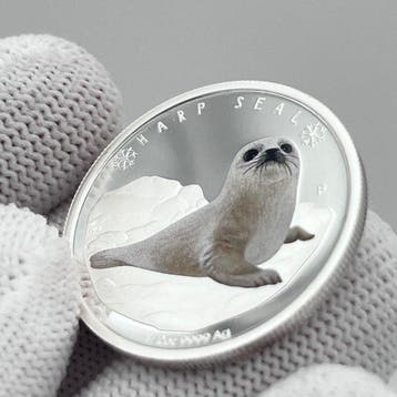 Tuvalu. 50 Cents 2017 – Polar Babies: Harp Seal – 1/2 oz