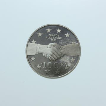 Frankrijk. 100 Francs 1994 De Gaulle-Adenauer. BE (proof) en
