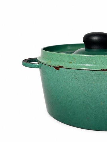 Style Le Creuset - Braadpan - Emaille-lettertype - Gemaakt