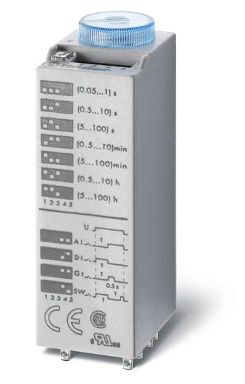Finder Relais Minuteur Multifonction 24V CA/CC Double, Verzenden, Nieuw