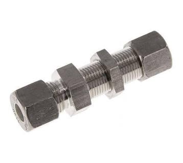 10S Raccord à compression droit en acier inoxydable Cloison, Verzenden