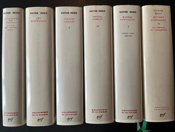 Victor Hugo - Bibliothèque de la Pléiade – 6 volumes – 2