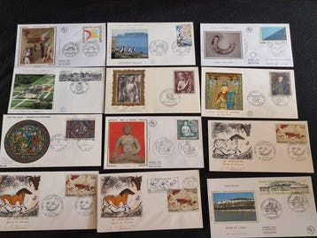 Wereld - Wereld – Grote verzameling First Day Covers (FDC) –, Postzegels en Munten, Gestempeld