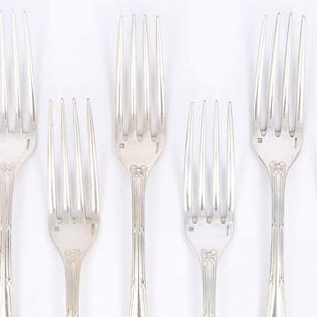 Christofle Model: Rubans Dinervorken - Bestekset (6) -