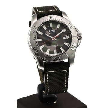 RSW - Swiss Made Watch - RSWA134-SL-10 - Green Strap - Sans, Bijoux, Sacs & Beauté