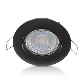 GU10 - armatuur - Aegir - kantelbaar - zwart, Verzenden