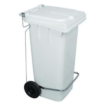Rolcontainer | Kunststof (Wit) | 120L | Klapdeksel | Wielen, Verzenden, Nieuw in verpakking
