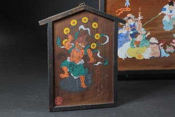 Votiefplaatjes – Fujin, Raijin & Seven Lucky Gods door