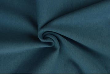 10 meter boordstof - staalblauw, 30 tot 120 cm, Katoen, Verzenden, Blauw