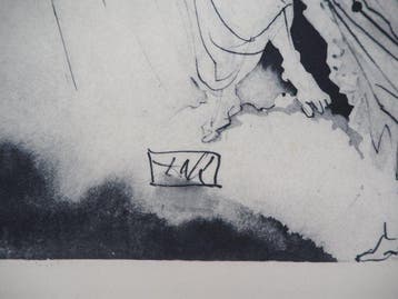 Salvador Dali (1904-1989) - Enfer 21 : Le Diable noir, Antiquités & Art