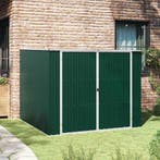 vidaXL Tuinschuur 195x198x159 cm gegalvaniseerd staal groen, Tuin en Terras, Verzenden, Nieuw
