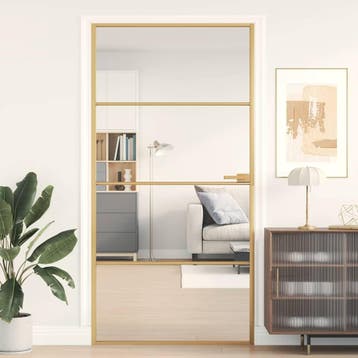 vidaXL Binnendeur smal 102,5x201,5 cm gehard glas en, Doe-het-zelf en Bouw, Deuren en Vliegenramen, Verzenden