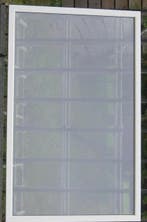 pvc raam, chassis , venster 145 x 228 wit / zwart ral 9005, Doe-het-zelf en Bouw, Raamkozijnen en Schuifdeuren, 75 tot 150 cm