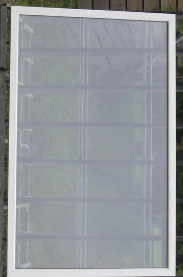 pvc raam, chassis , venster 145 x 228 wit / zwart ral 9005, Doe-het-zelf en Bouw, Raamkozijnen en Schuifdeuren, 75 tot 150 cm