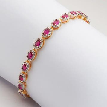 Zonder minimumprijs - Armband Zilver, 18k goudverguld -, Nieuw
