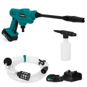 Accu drukreiniger 20V | Incl. Accessoires - Incl. 2x Accu en, Verzenden, Nieuw