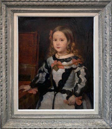 René Cadeau (1782-1858) - Fillette aux Rubans Roses