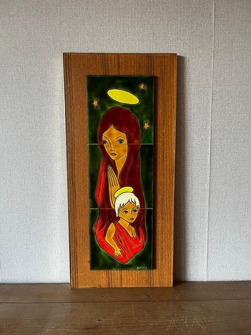 André Bayer (1906–1985) - Wandpaneel - Madonna met kind - 26