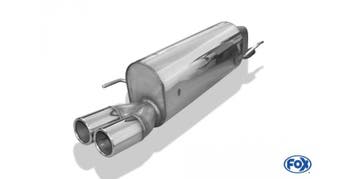 FOX Fiat Grande Punto 199 - benzine einddemper - 2x76 type 1, Verzenden, Nieuw