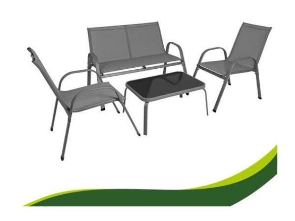 Veiling - Gardlov Balkonmeubelset - grijs, Jardin & Terrasse, Bancs de jardin