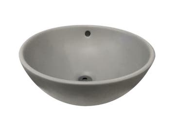 Ancona opbouw-waskom mat-grijs Ø=38cm H=16cm, Ophalen of Verzenden