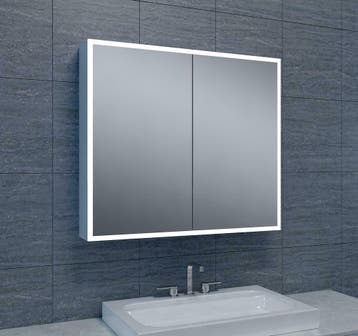 Sanifun Quattro-Led spiegelkast Fernandez 800 x 700, Nieuw