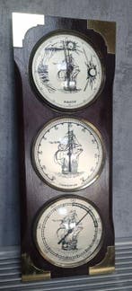 Station météo - Bois, Cuivre, Plastique - station