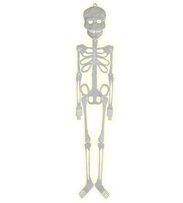 Halloween Pop Skelet Glow In The Dark 75cm, Hobby en Vrije tijd, Verzenden, Nieuw