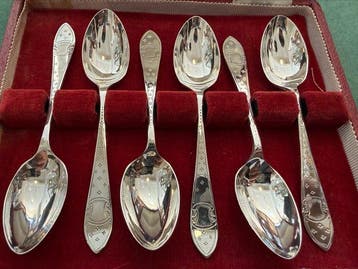 Francis Howard - Koffielepel (6) - .925 zilver - Sheffield