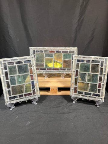Art Deco Glas-in-loodraam (3) - 1910-1920
