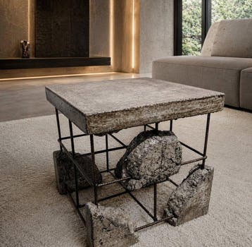 Wallavibe - D.B - Bijzettafel - Kubus salontafel – Geen