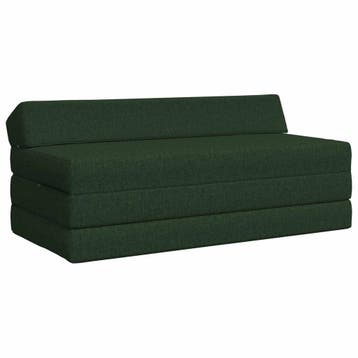 vidaXL Vouwbare Sofa Bed Donkergroen 120 x 60 x 49 cm Stof, Verzenden, Nieuw