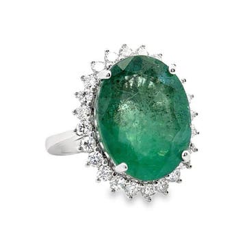 Sans prix de réserve - Bague - 14 carats Or blanc - 12.77ct., Bijoux, Sacs & Beauté