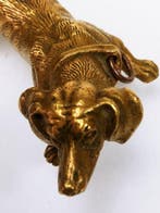 sculptuur, Pies Jamnik Brz Wiedeski - 2.1 cm - Brons -