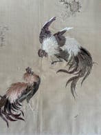 Textile - 54 cm - 55 cm - Fine broderie dIndochine