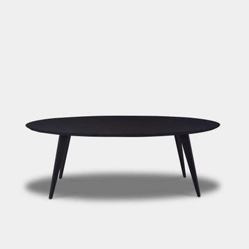 Tafel Ovaal Eikenhout  Hout Onderstel  160x90, Nieuw