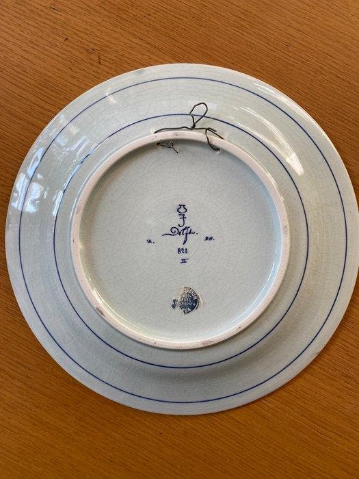 De Porceleyne Fles, Delft - Wandbord - Aardewerk, Antiquités & Art, Antiquités | Verre & Cristal